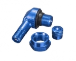 Zawór motocyklowy 90 stopni 11.3mm NIEBIESKI