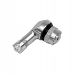 Zawór motocyklowy skręcany 11,3mm SREBRNY