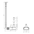 Podnośnik hydrauliczno pneumatyczny Snit S40-3EL