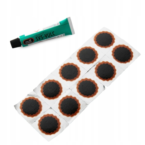 Zestaw łatek rowerowych 25mm + klej 5g/7ml TIPTOP