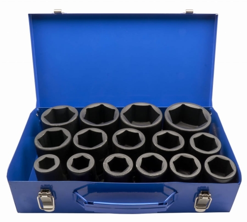 Zestaw nasadek udarowych długich 1" 15 sztuk ADLER