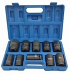 Zestaw nasadek udarowych długich 3/4" 10 sztuk ADLER