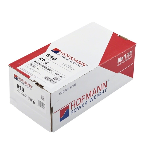 Ciężarki nabijane do felg aluminiowych 25g HOFMANN Typ610