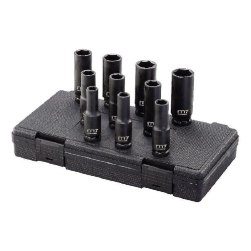 Zestaw nasadek udarowych długich 1/2"10 sztuk M7