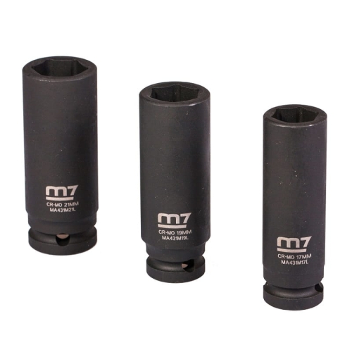 Zestaw nasadek 1/2" 17,19,21mm M7