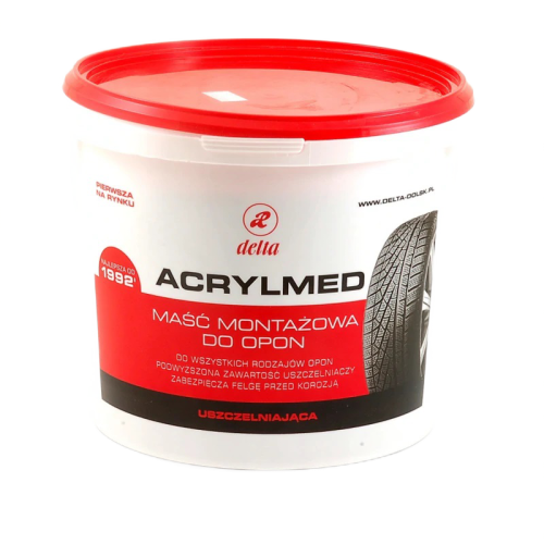 Pasta maść montażowa do opon czerwona 4kg DELTA