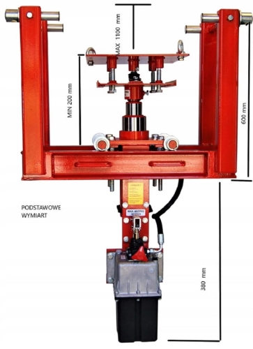 Podnośnik samochodowy kanałowy hydrauliczny 3,5t do skrzyni biegów (