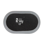 Łatki do napraw dętek owalne TECH T-17BK 65x40mm - 1 sztuka 