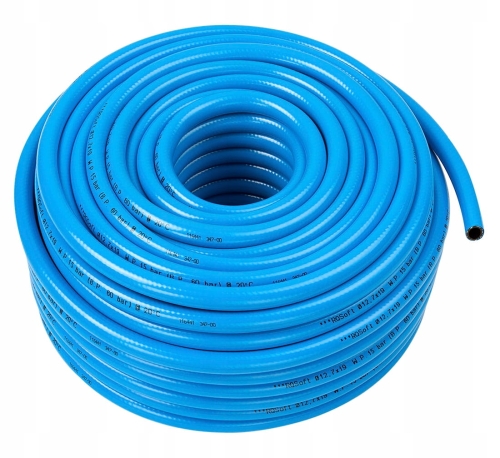 Wąż pneumatyczny prosty 9x14,5 mm 1m PCV Niebieski