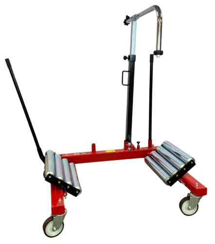 Wózek do montowania kół ciężarowych i rolniczych transporter hydrauliczny