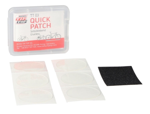 Zestaw łatki samoprzylepne do naprawy dętek rowerowych TT 03 QUICK PATCH