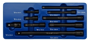 Przedłużki udarowe zestaw - 9 sztuk ADLER