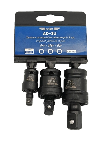 Zestaw przegubów udarowych 3szt Adler