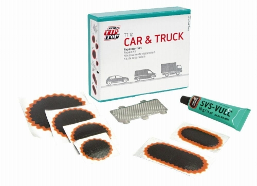 Zestaw naprawczy łatek do dętek samochodów osobowych i dostawczych TT 12 CAR & TRUCK