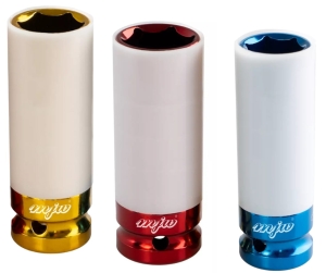 Zestaw nasadek udarowych  ALU 1/2" 17,19,21mm MJW