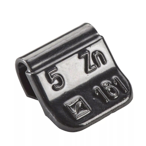 Ciężarki nabijane do felg stalowych cynkowe czarne HOFMANN 5g Typ161 - 100 sztuk