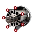 Klucz udarowy 1/2" 1627Nm NC-4255Q-KIT z nasadkami M7