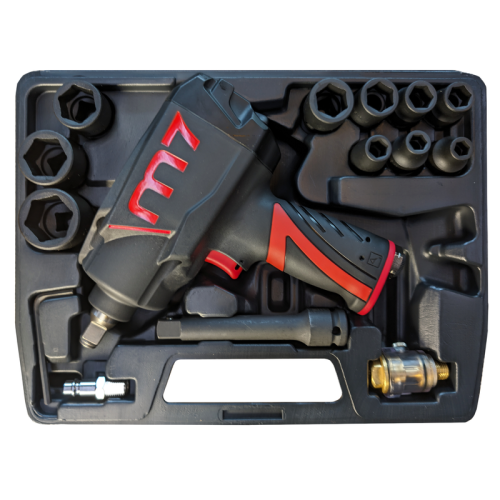Klucz udarowy 1/2" 1088Nm NC-4299Q z zestawem nasadek M7