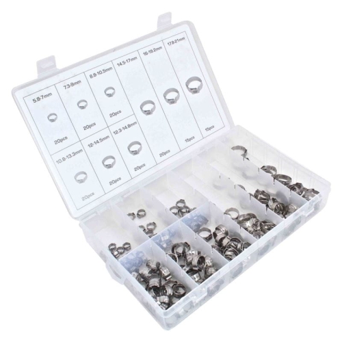 Opaski zaciskowe z pojedyńczym uchwytem 170szt ASTA