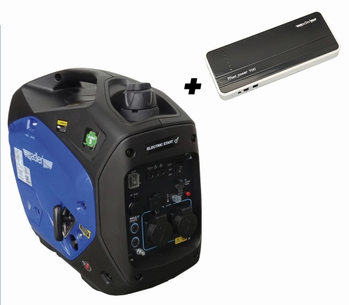 Agregat prądotwórczy inwertorowy z rozrusznikiem 230V AD-2200S/PLUS + MAXI 700 Adler