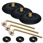 Łącznik zaworu na zimno + zawór nakręcany 3 sztuki