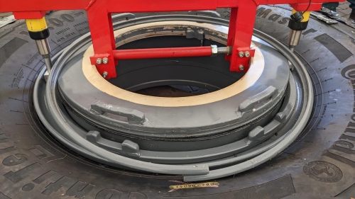 Rama montażowa do opon 25"-42" - Hydrauliczna