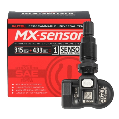 Czujnik ciśnienia Tpms AUTEL 1-Sensor 433/315 MHz Metalowy Czarny