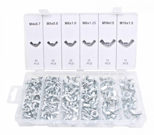 Nakrętki motylkowe M4-M10 150szt Asta