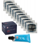 Zestaw łatek uniwersalnych UP3 + klej Specjal Cement BL klej 14ml - 10 sztuk