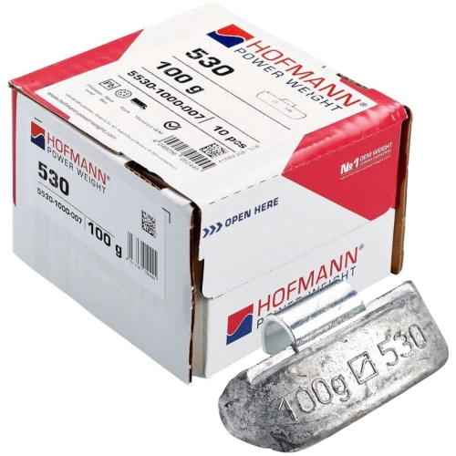 Ciężarki nabijane do felg ciężarowych Pb 100g TYP530 HOFMANN - 10 sztuk