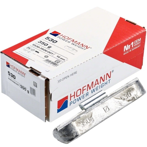 Ciężarki nabijane do felg ciężarowych Pb 350g TYP530 HOFMANN - 10 sztuk