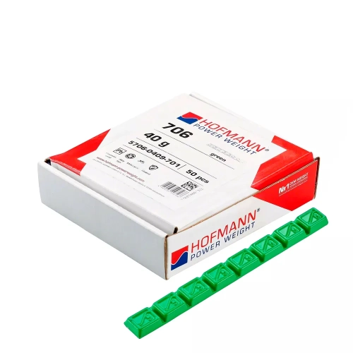 Ciężarki motocyklowe klejone H706 ZIELONY - HOFMANN - 1 sztuka