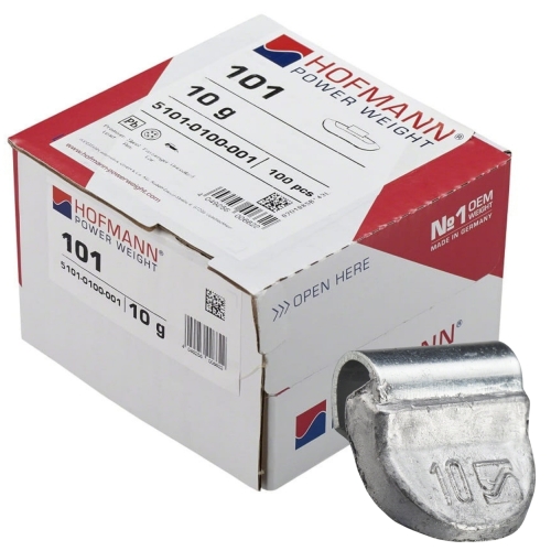 Ciężarki nabijane Fe do felg stalowych 10g - 100 szt. HOFMANN