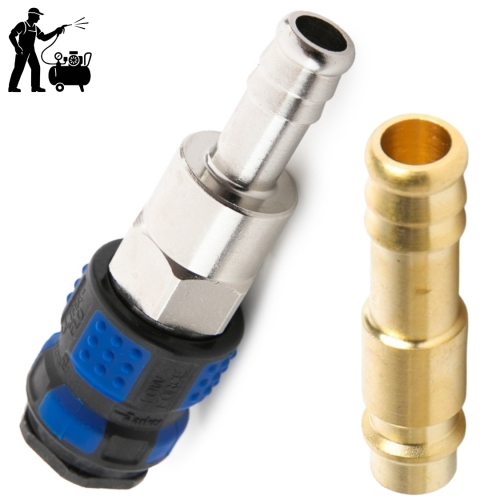 Szybkozłączka z nyplem na wąż 9mm + wtyk na wąż 9mm TYP1625 RECTUS