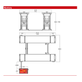 Podnośnik nożycowy 3,5T - 1,0m 230V NORMET