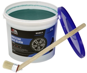 Pasta montażowa do opon niebieska zimowa 4kg + pędzel 40mm