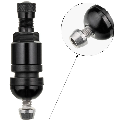 Zawór do czujnika ciśnienia TPMS 01 Czarny - 1 sztuka