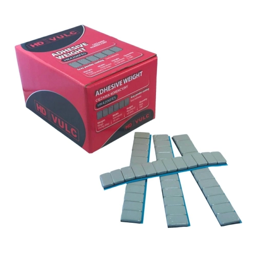 Ciężarek klejony 60g 12x5g szare - 50 sztuk