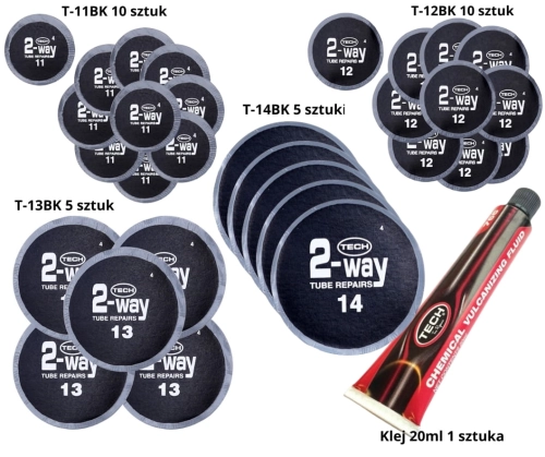 Zestaw łatek dętkowych TECH + aktywator 20ml