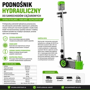 Podnośnik akumulatorowy ciężarowy 40t Snit SE40-2EL
