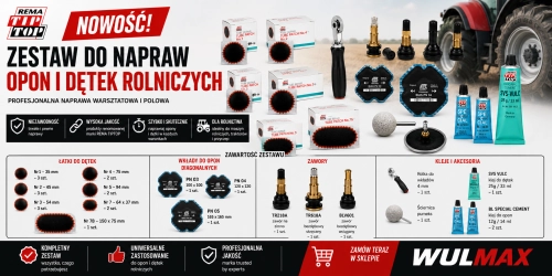 Zestaw do napraw opon i dętek rolniczych REMA TIPTOP
