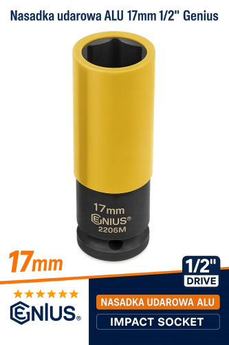 Nasadka udarowa do alu felg 17mm 1/2" Genius