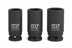 Zestaw nasadek udarowych 17,19,21mm 1/2" M7 