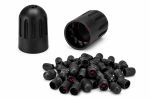 Czapeczka plastikowa nakrętka na zawór czarna TPMS - 100 sztuk 