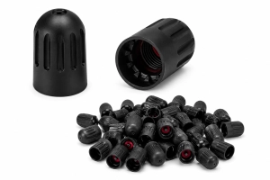 Czapeczka plastikowa nakrętka na zawór czarna TPMS - 100 sztuk 