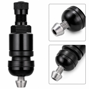 Zawór do czujnika ciśnienia TPMS 01 Czarny - 1 sztuka  