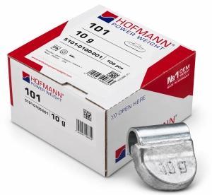 Ciężarki nabijane do felg stalowych 10g - 100 szt. HOFMANN