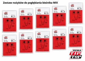Nożyki do nacinania opon Rubber Cut REMA TIPTOP MIX