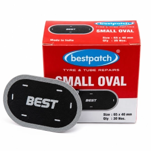 Łatki do napraw dętek SMALL OVAL 65x40mm BESTPATCH - 1 sztuka