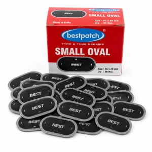 Łatki do napraw dętek SMALL OVAL 65x40mm BESTPATCH - 30 sztuk